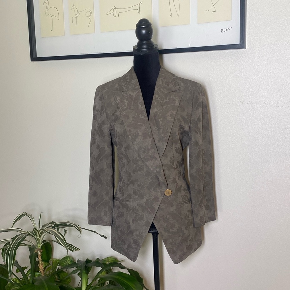 Giorgio Armani jacguard V Neck Blazer